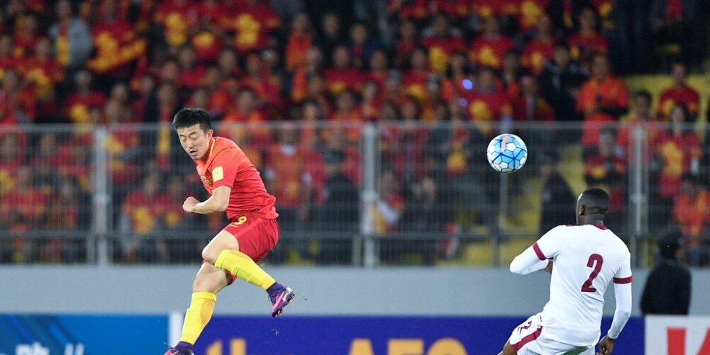 Chinese Football, Header, International Football, Late Tackle, rubbish, World Cup, World Cup qualifiers