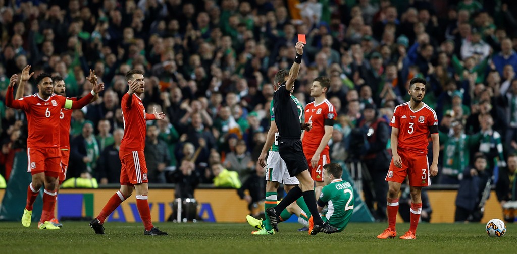 Arsenal, Aston Villa, AVFC, Coleman, COYBIG, EPL, Ferdinand, football, Injuries, International Football, Late Tackle, Neil Taylor, PL, Premier League, Republic of Ireland, Rio Ferdinand, ROI, Seamus Coleman, Wales